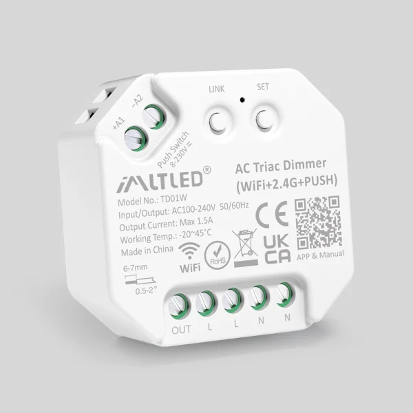 TD01W WiFi+2.4G Triac Dimmer